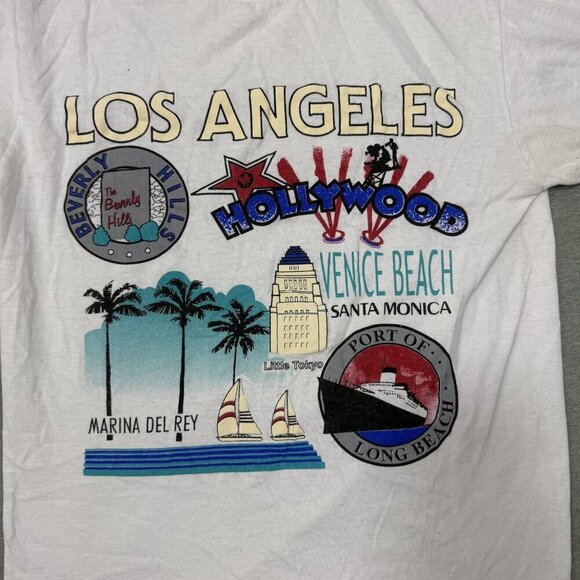 VINTAGE Los Angeles T-Shirt Adult Small b - Picture 2 of 5